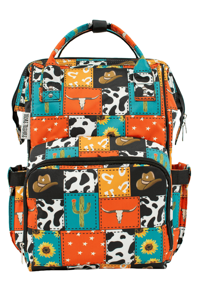 Cowboy Patches - Diaper Bag - Texas Tushies - Modern Cloth Diapers & Beyond