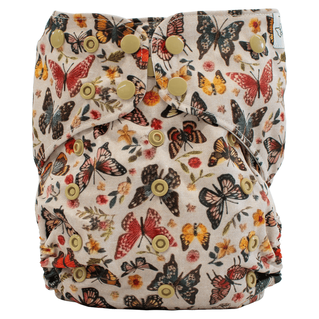 Flutter Embroidery - XL Pocket - Texas Tushies - Modern Cloth Diapers & Beyond