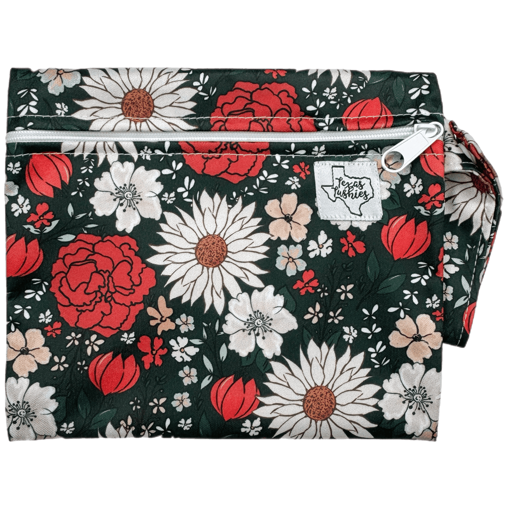 Holly Jolly Meadow - Mini Wet Bag - Texas Tushies - Modern Cloth Diapers & Beyond