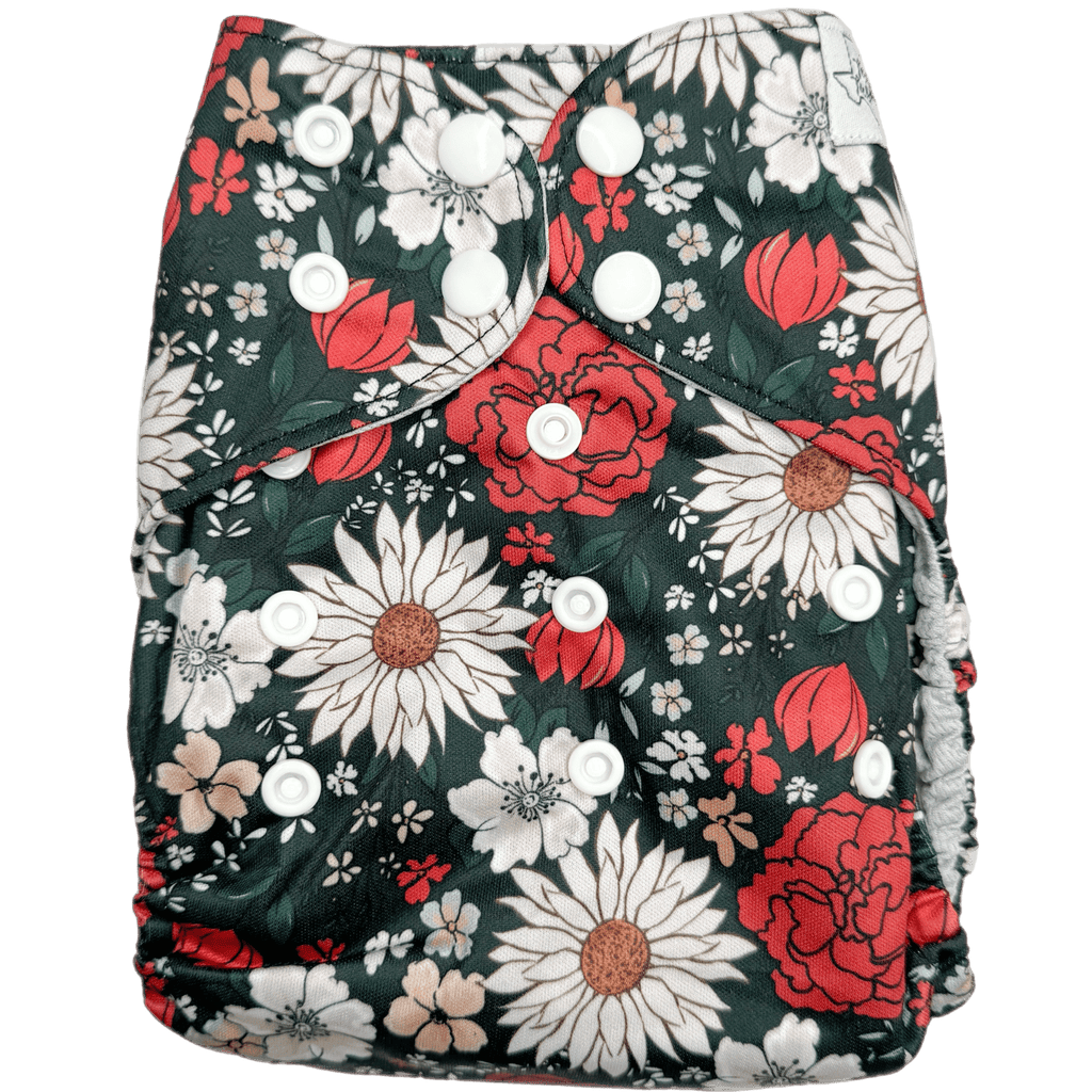 Holly Jolly Meadow - One Size Pocket - Texas Tushies - Modern Cloth Diapers & Beyond
