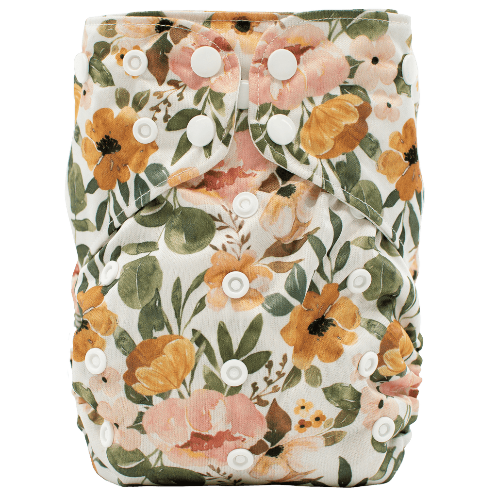 Josie Floral - XL Pocket - Texas Tushies - Modern Cloth Diapers & Beyond