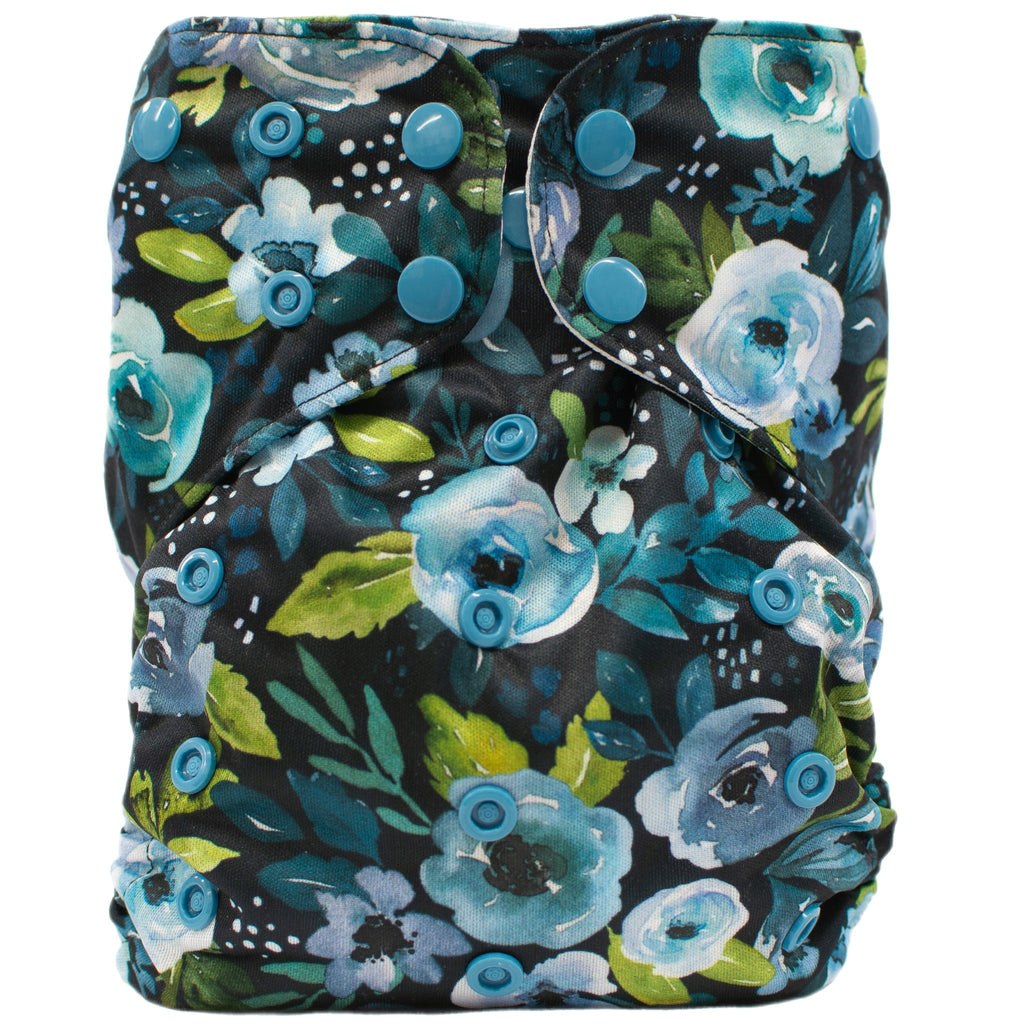 Midnight Floral - XL Pocket - Texas Tushies - Modern Cloth Diapers & Beyond