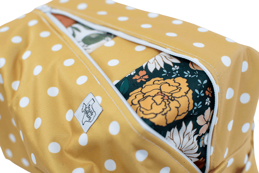 Mustard Polka Dots - Pod - Texas Tushies - Modern Cloth Diapers & Beyond