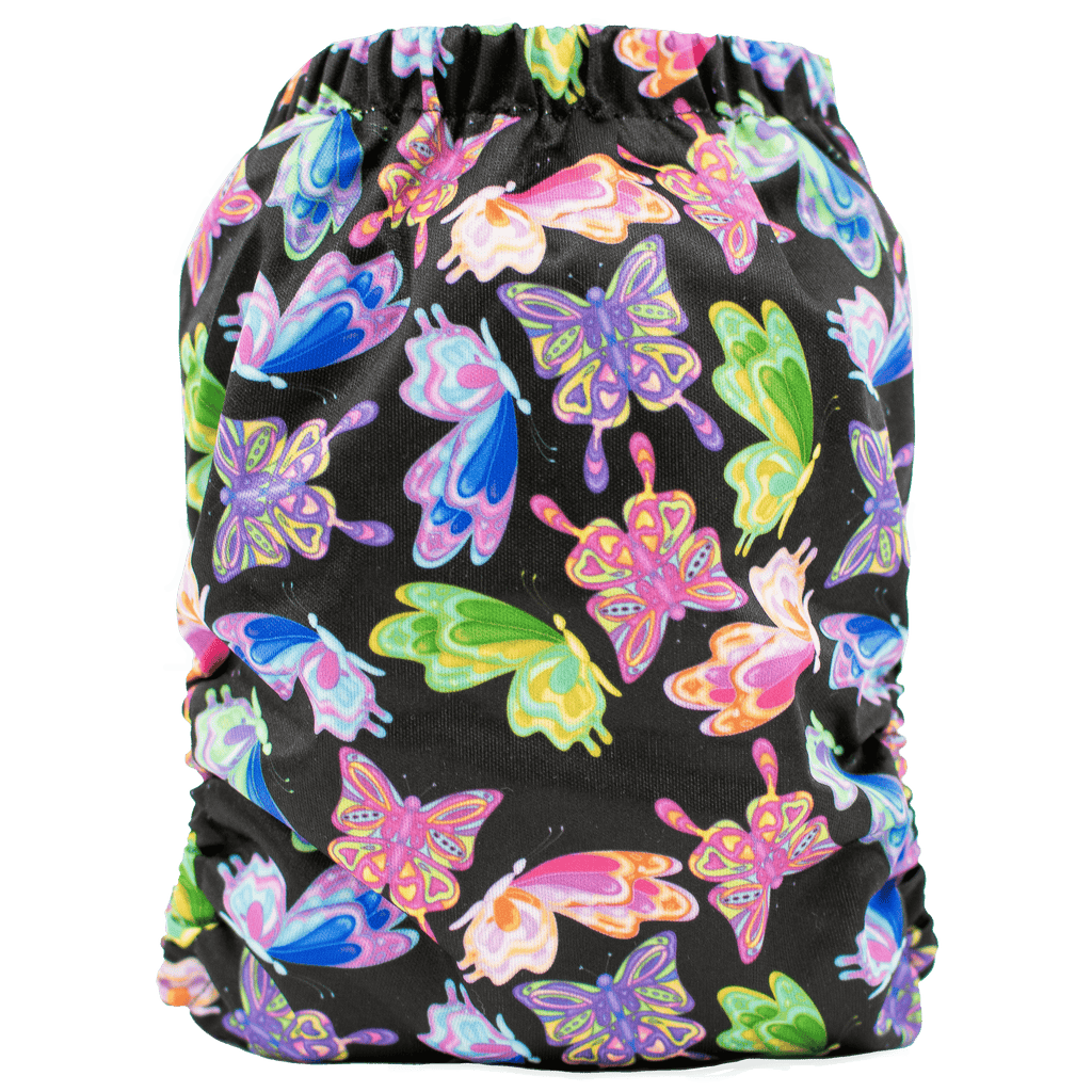 Neon Flutters Glow Snaps - XL Pocket - Texas Tushies - Modern Cloth Diapers & Beyond
