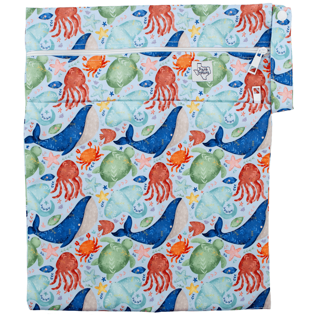 Ocean Cuties - Wet Bag - Texas Tushies - Modern Cloth Diapers & Beyond