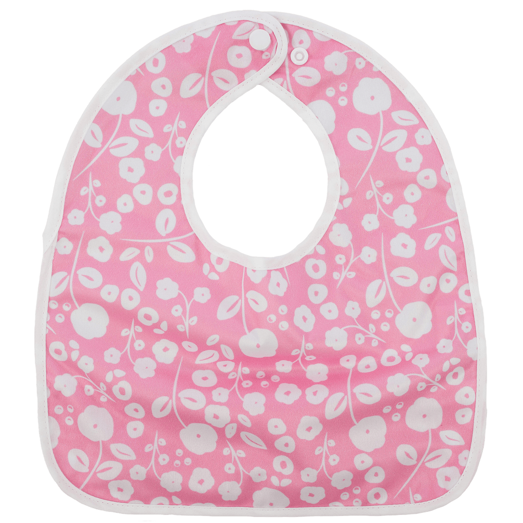 Pink Poppies - The Flip Bib - Texas Tushies - Modern Cloth Diapers & Beyond