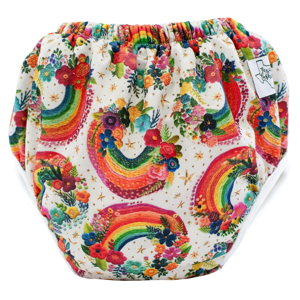 Rainbow Embroidery - Training Pants - Texas Tushies - Modern Cloth Diapers & Beyond
