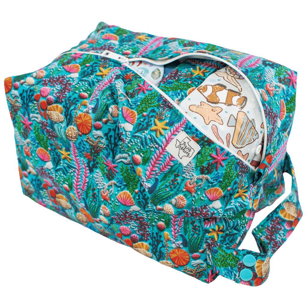 Sea Embroidery - Pod - Texas Tushies - Modern Cloth Diapers & Beyond