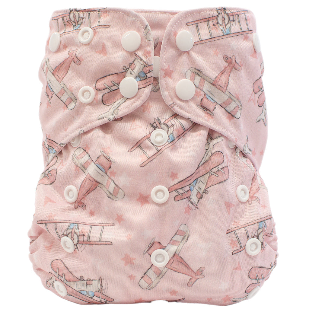 Take Flight - Pink - XL Pocket - Texas Tushies - Modern Cloth Diapers & Beyond