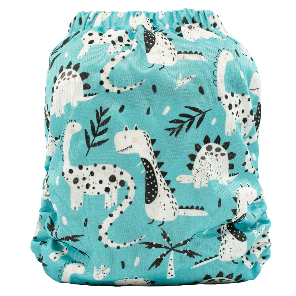 Teal Dino's - XL Pocket - Texas Tushies - Modern Cloth Diapers & Beyond