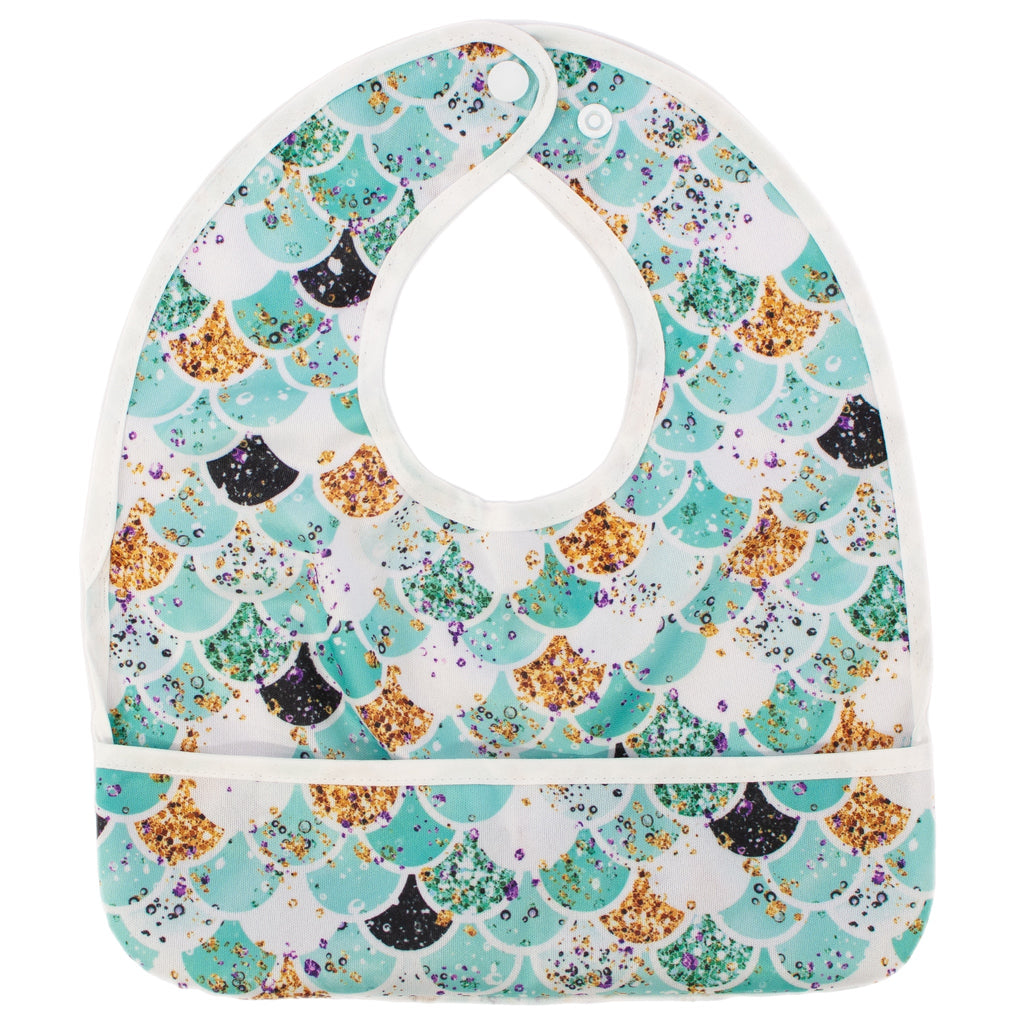Teal Scales - The Flip Bib - Texas Tushies - Modern Cloth Diapers & Beyond