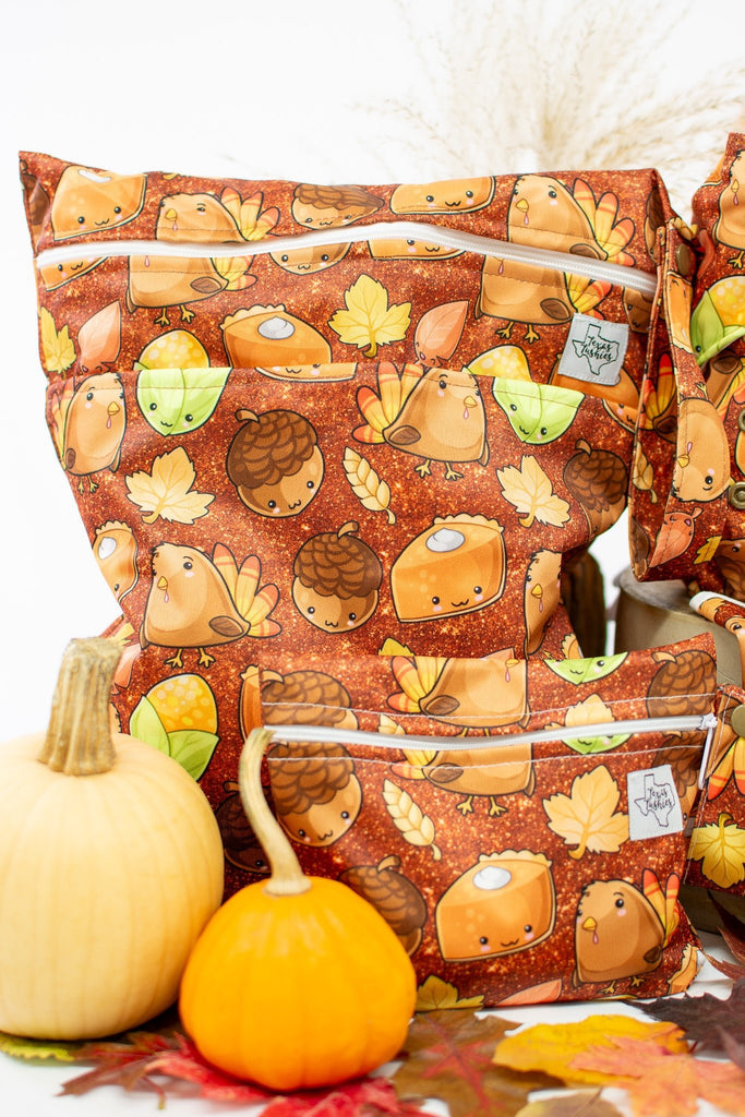 Thanksgiving Cuties - Wet Bag - Texas Tushies - Modern Cloth Diapers & Beyond