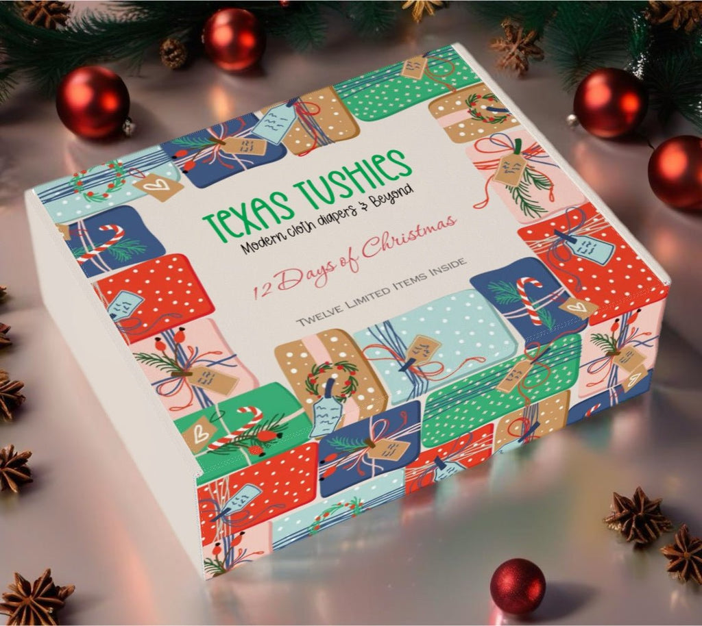 12 Days Of Christmas Box - Cloth Diaper Edition - Texas Tushies - Modern Cloth Diapers & Beyond