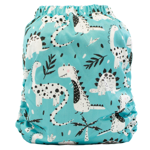 Teal Dino's - One Size Pocket