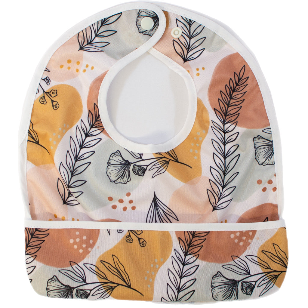Abstract Leaves - The Flip Bib - Texas Tushies - Modern Cloth Diapers & Beyond
