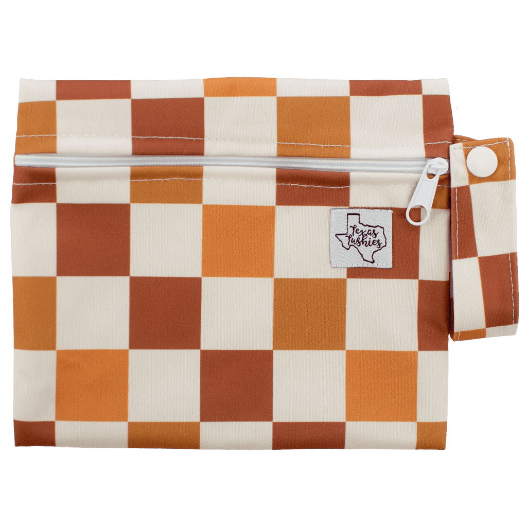 Autumn Check - Mini Wet Bag - Texas Tushies - Modern Cloth Diapers & Beyond