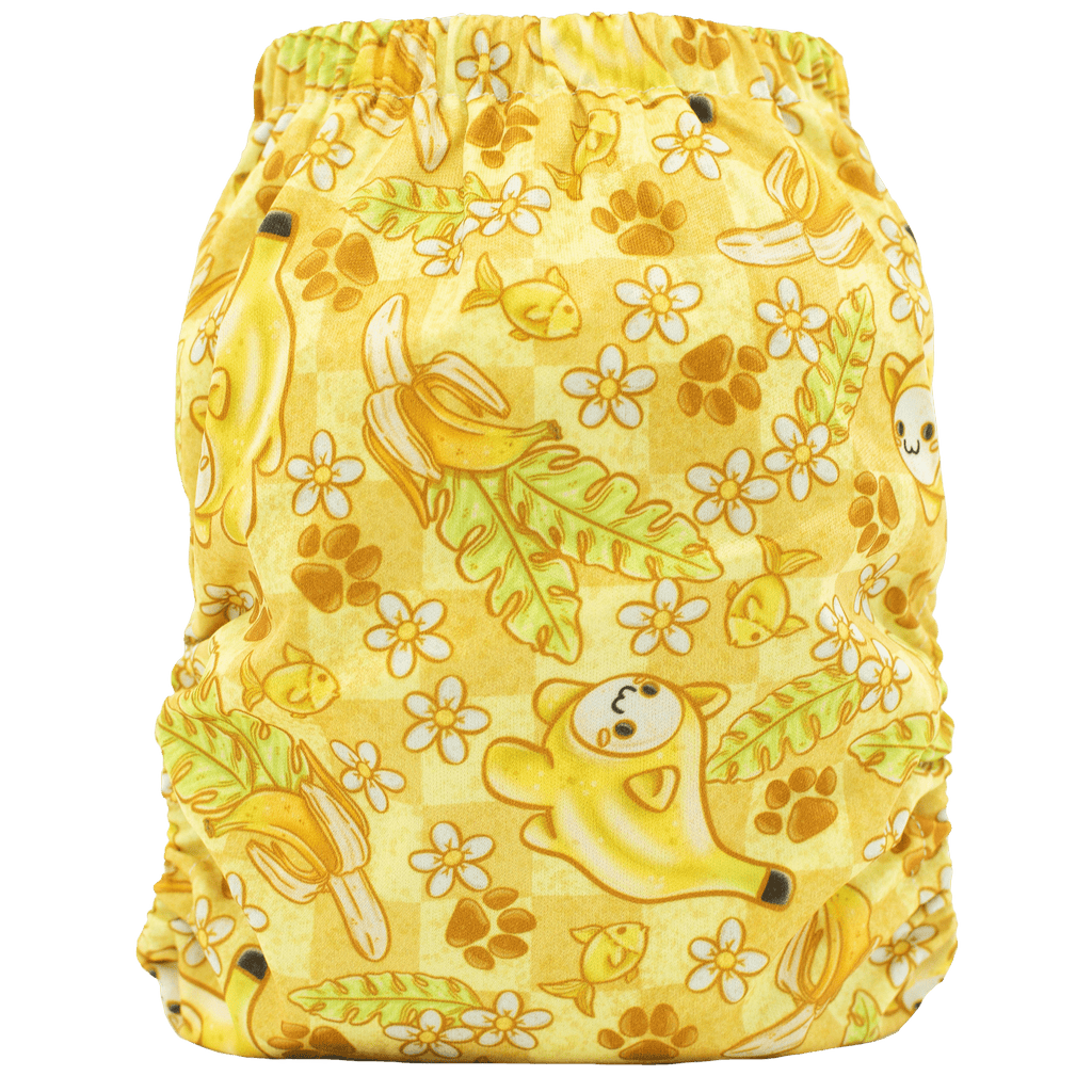 Banana Cat - One Size Pocket - Texas Tushies - Modern Cloth Diapers & Beyond