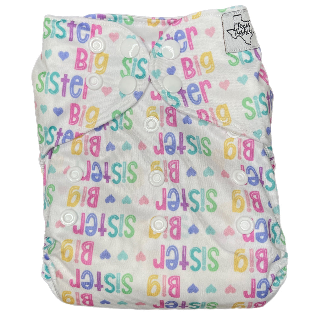 Big Sister - One Size Pocket - Texas Tushies - Modern Cloth Diapers & Beyond