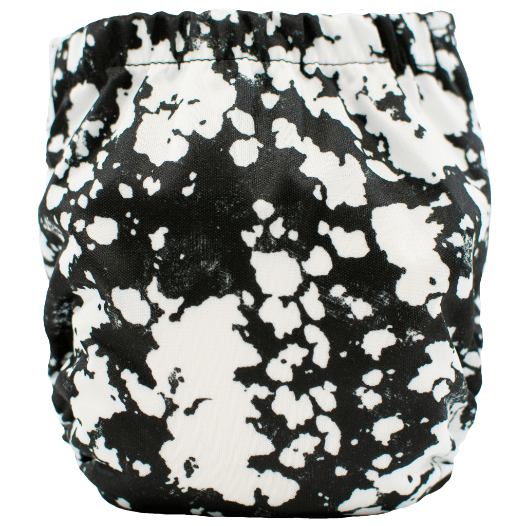 Black Acid Wash - Newborn AIO - Texas Tushies - Modern Cloth Diapers & Beyond