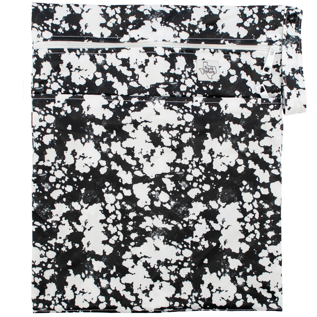 Black Acid Wash - Wet Bag - Texas Tushies - Modern Cloth Diapers & Beyond