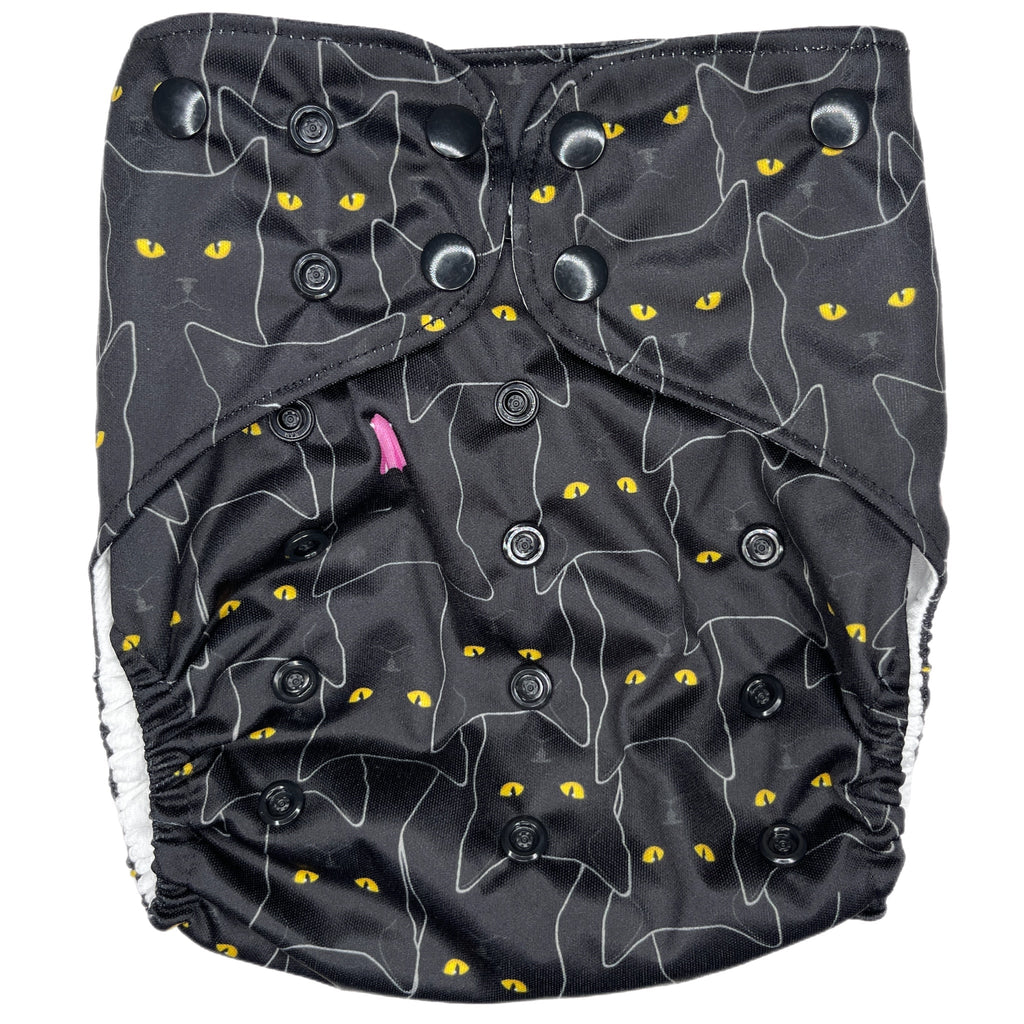Black Cat - XL Pocket - Texas Tushies - Modern Cloth Diapers & Beyond