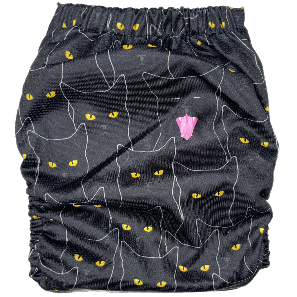 Black Cat - XL Pocket - Texas Tushies - Modern Cloth Diapers & Beyond