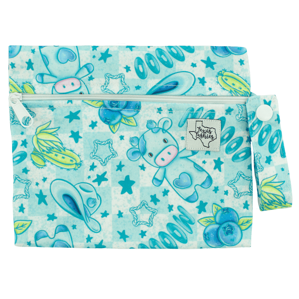 Blueberry Cow - Mini Wet Bag - Texas Tushies - Modern Cloth Diapers & Beyond