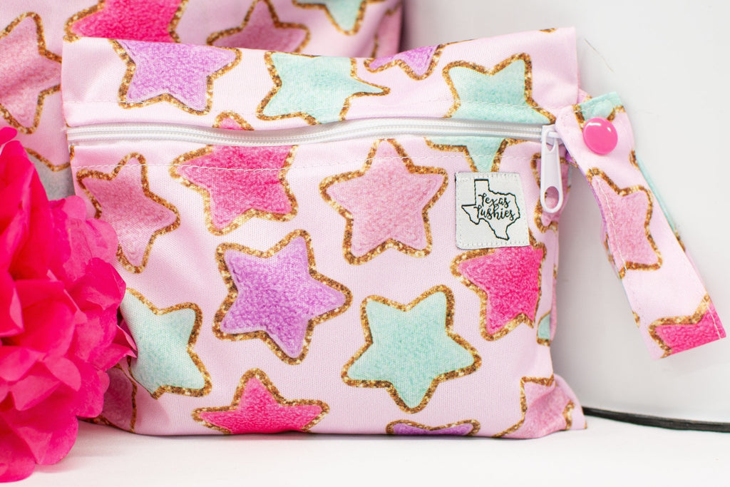 Chenille Stars - Mini Wet Bag - Texas Tushies - Modern Cloth Diapers & Beyond