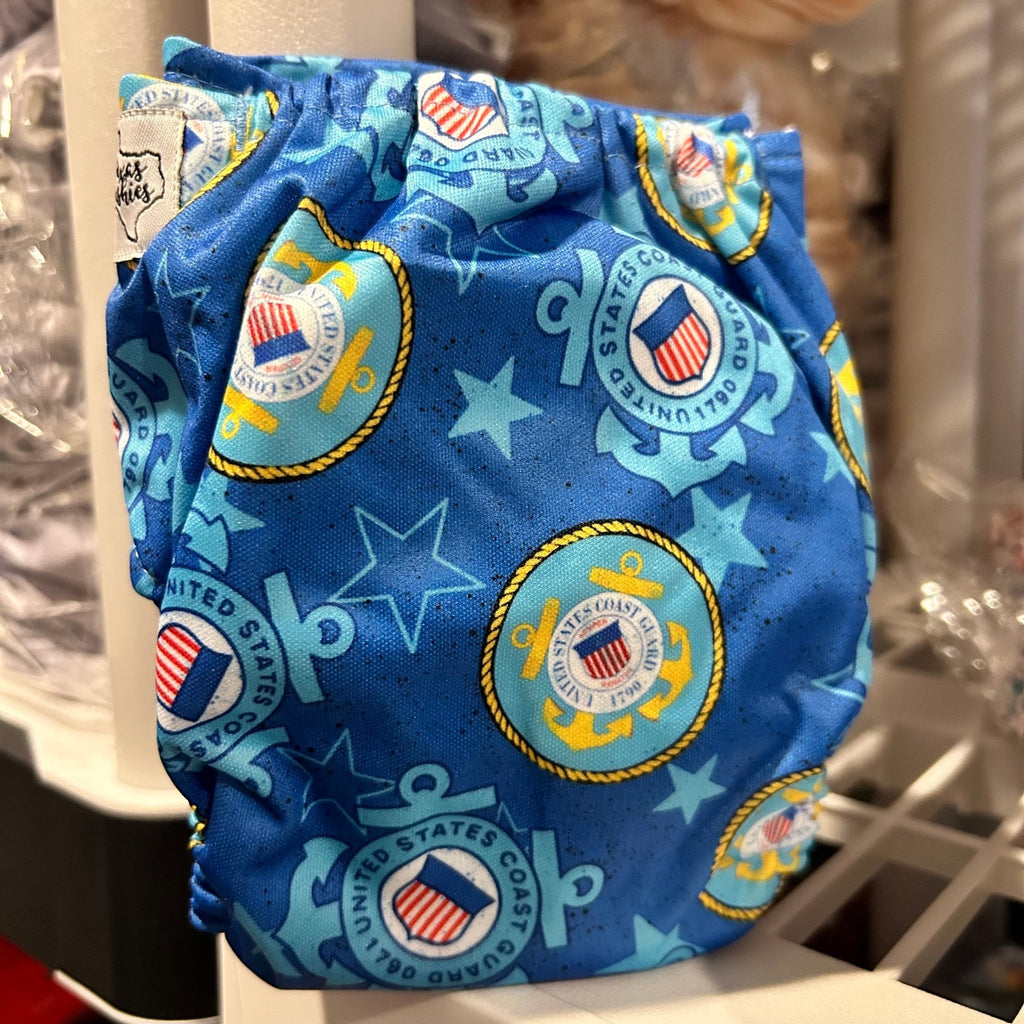 Coast Guard - Newborn AIO - Texas Tushies - Modern Cloth Diapers & Beyond