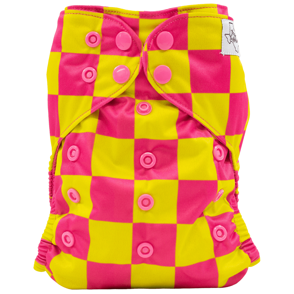 Colored AWJ - Slim Fit AIO Cloth Diaper - Texas Tushies - Modern Cloth Diapers & Beyond