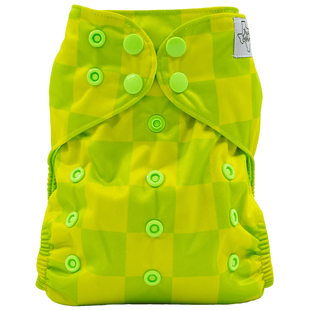 Colored AWJ - Slim Fit AIO Cloth Diaper - Texas Tushies - Modern Cloth Diapers & Beyond