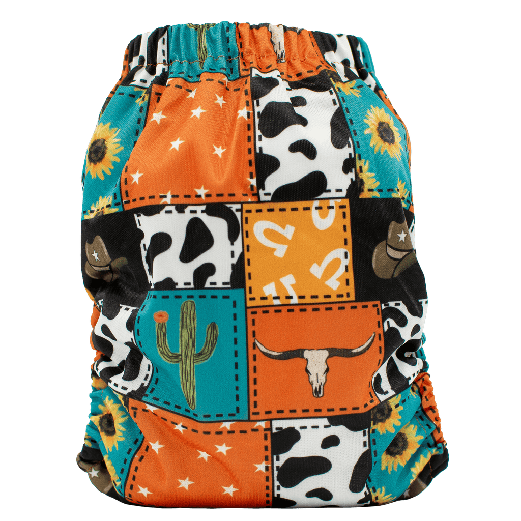 Cowboy Patches - XL Pocket - Texas Tushies - Modern Cloth Diapers & Beyond