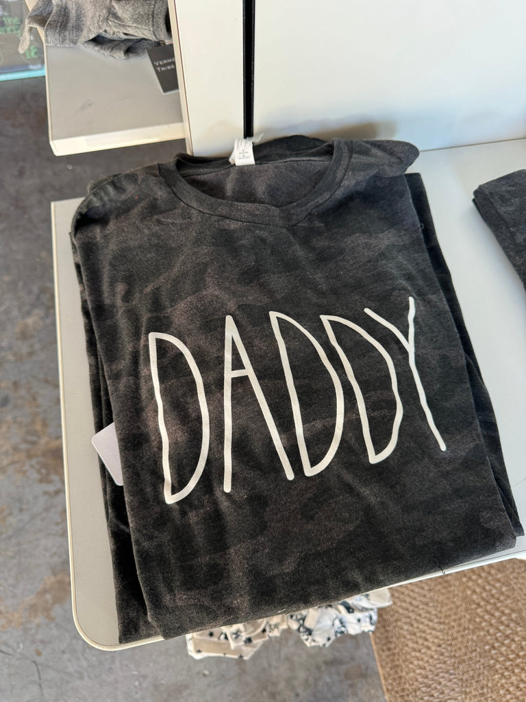 Daddy Black Camo Shirt - Texas Tushies - Modern Cloth Diapers & Beyond