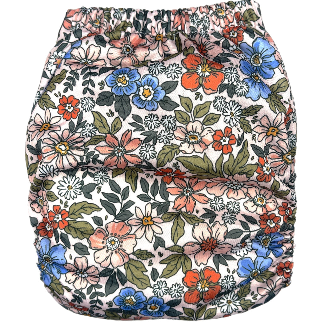 Delicate Floral - XL Pocket - Texas Tushies - Modern Cloth Diapers & Beyond