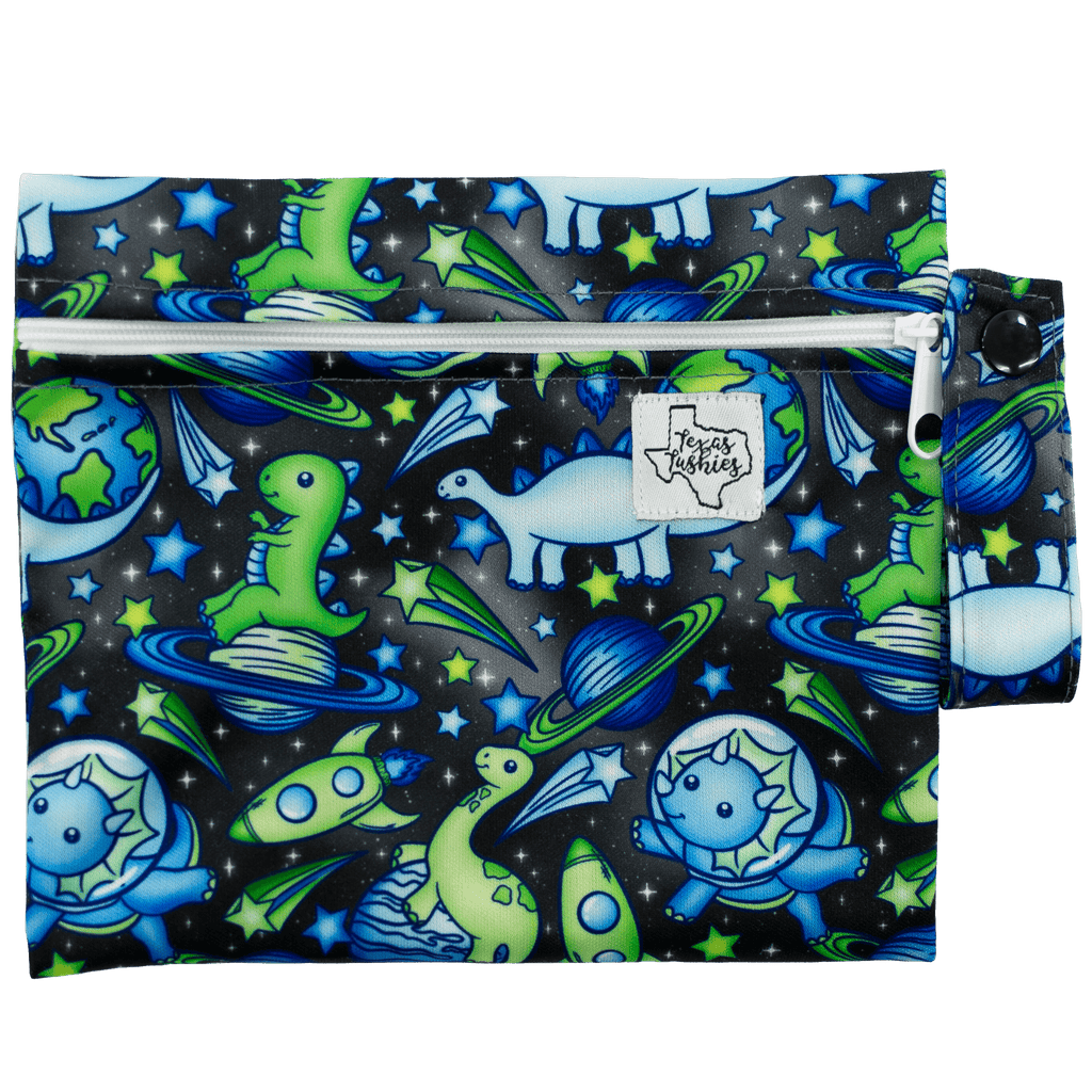 Dinos In Space - Mini Wet Bag - Texas Tushies - Modern Cloth Diapers & Beyond