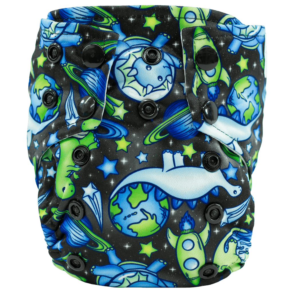 Dinos In Space - Newborn AIO - Texas Tushies - Modern Cloth Diapers & Beyond