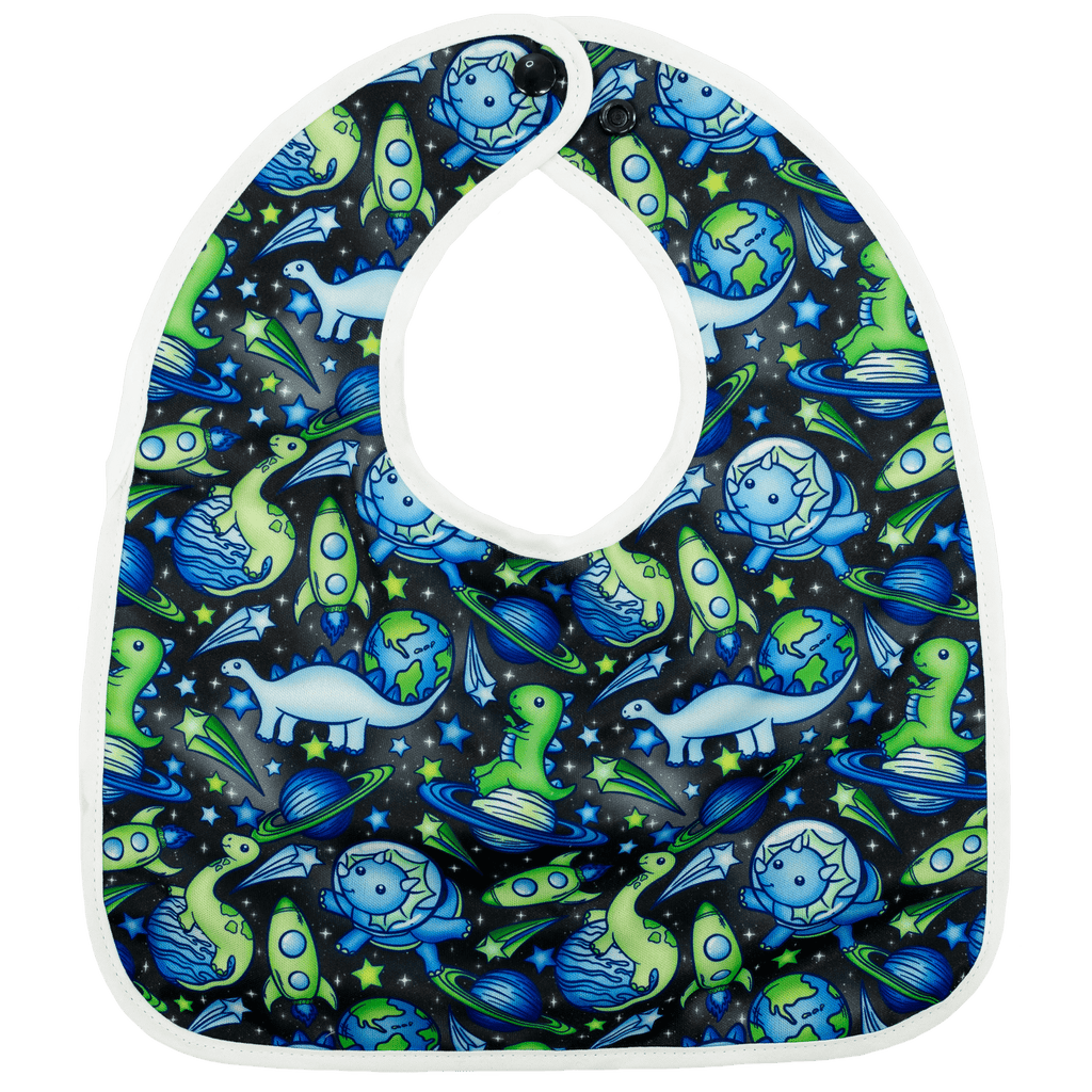 Dinos In Space - The Flip Bib - Texas Tushies - Modern Cloth Diapers & Beyond