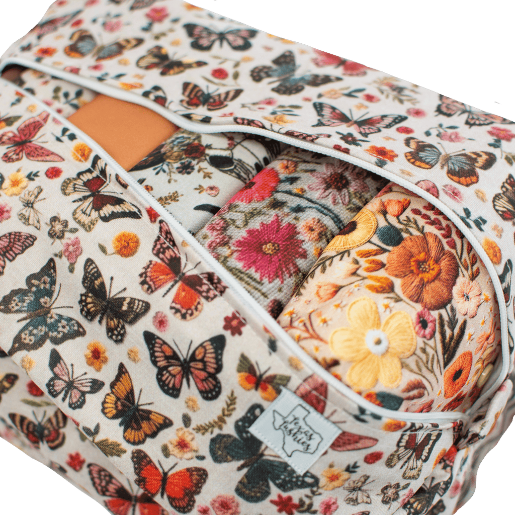 Flutter Embroidery - Pod - Texas Tushies - Modern Cloth Diapers & Beyond