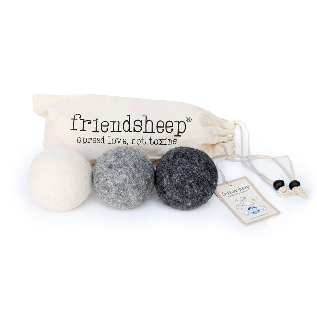 Grey Mix Trio Eco Dryer Balls - Set of 3 - Texas Tushies - Modern Cloth Diapers & Beyond