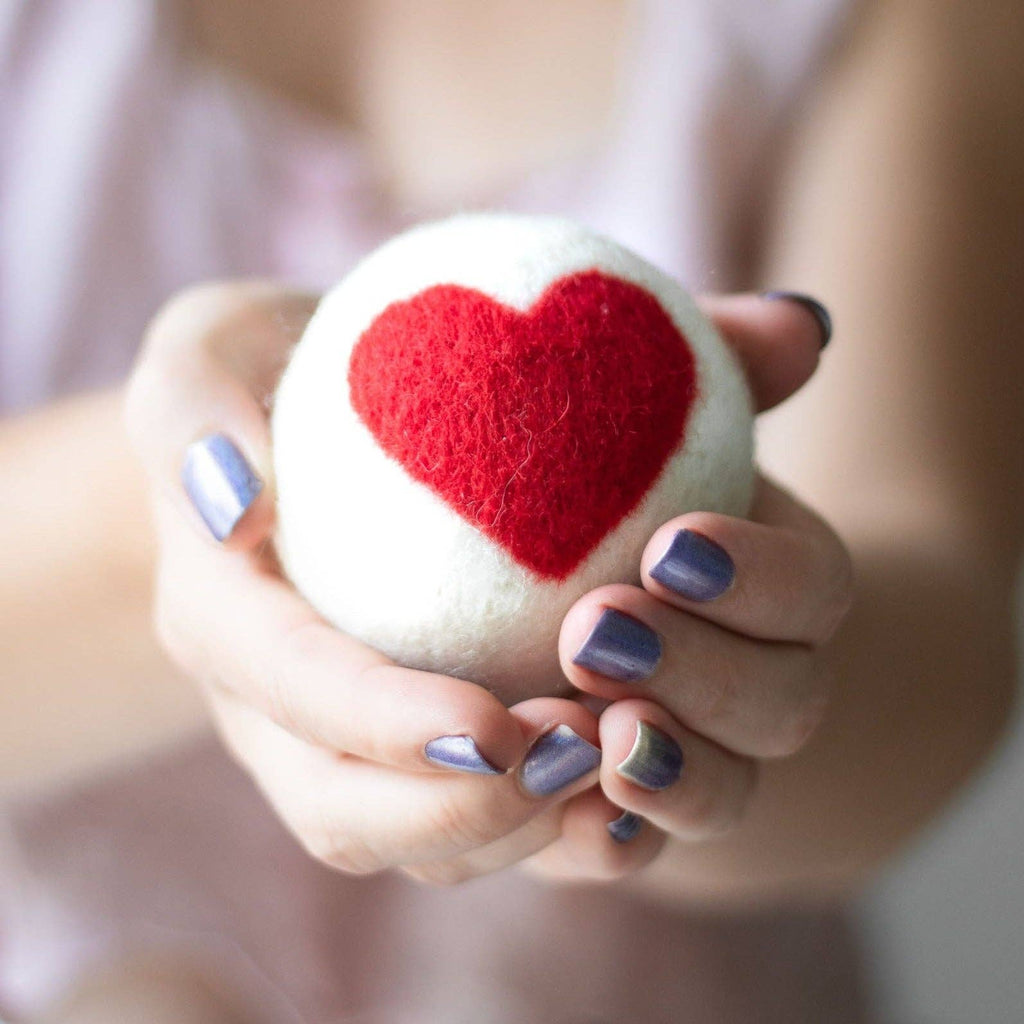 Heart Trio Eco Dryer Balls - Set of 3 - Texas Tushies - Modern Cloth Diapers & Beyond