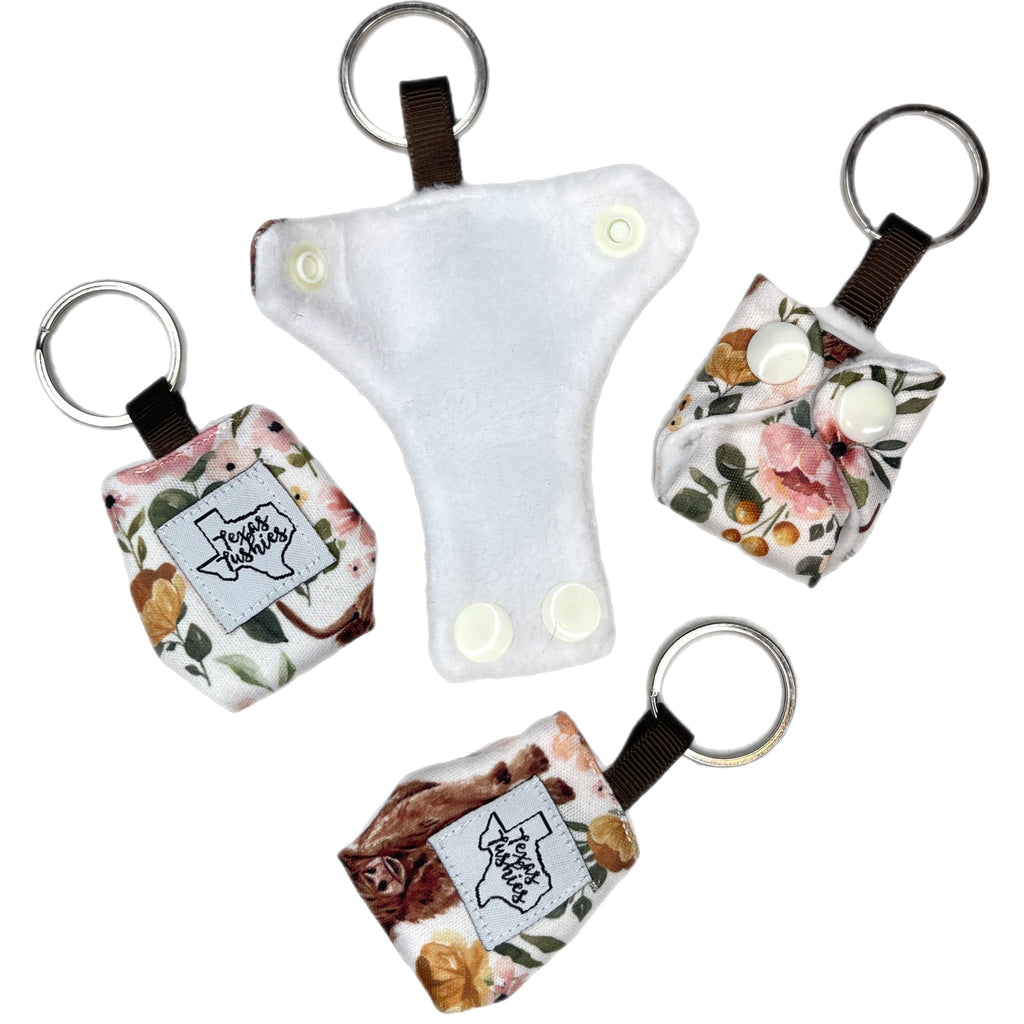 Highland Meadow - Cloth Diaper Keychain - Texas Tushies - Modern Cloth Diapers & Beyond