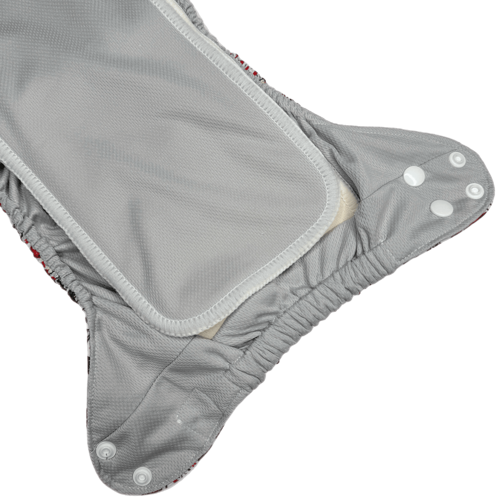 Holly Jolly Meadow - One Size AIO - Texas Tushies - Modern Cloth Diapers & Beyond