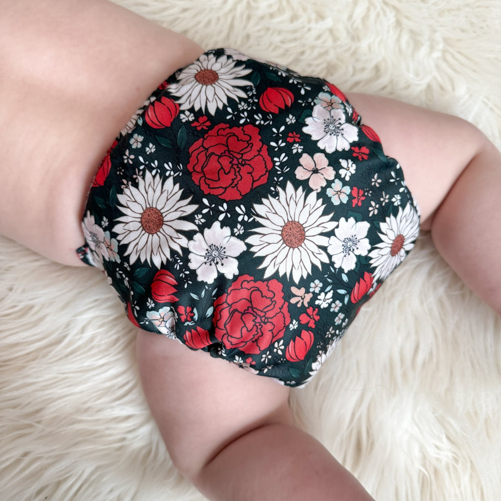 Holly Jolly Meadow - XL Pocket - Texas Tushies - Modern Cloth Diapers & Beyond