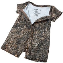 Load image into Gallery viewer, Tooled Leather - Short Romper