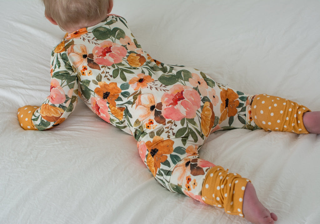 Josie Floral - Bamboo Viscose Zippies - Texas Tushies - Modern Cloth Diapers & Beyond