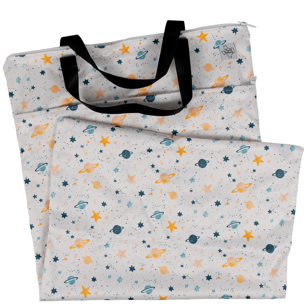 Large Hanging Wet Bags with Dual Pockets - Texas Tushies - Modern Cloth Diapers & Beyond