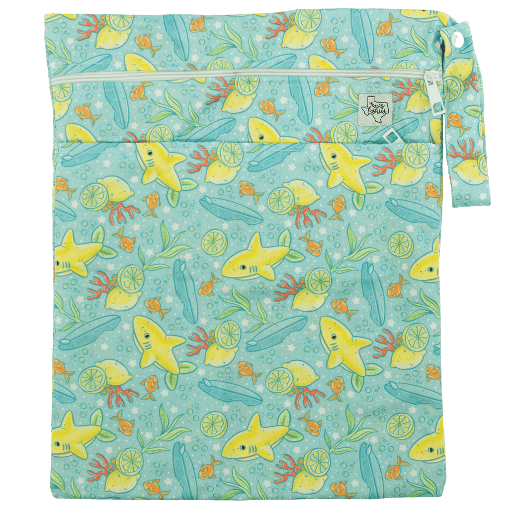 Lemon Shark - Wet Bag - Texas Tushies - Modern Cloth Diapers & Beyond