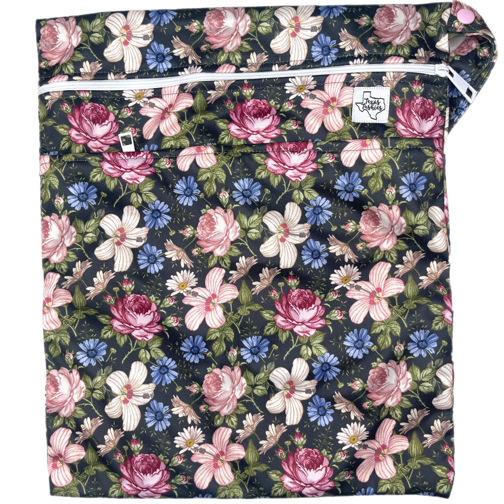 Morgan Floral - Wet Bag - Texas Tushies - Modern Cloth Diapers & Beyond