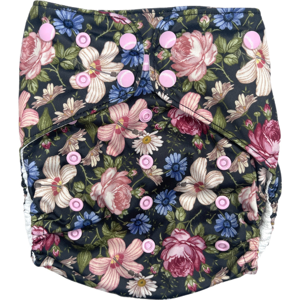 Morgan Floral - XL Pocket - Texas Tushies - Modern Cloth Diapers & Beyond