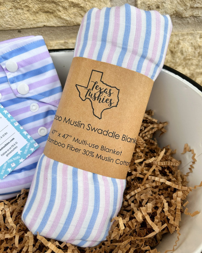 New Life - Muslin Swaddle - Texas Tushies - Modern Cloth Diapers & Beyond